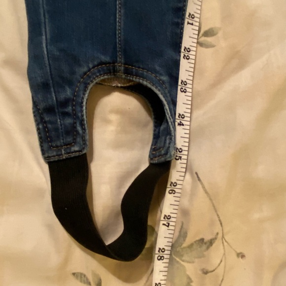 Soft Surroundings Denim Pull On Jeggings Stirrups stretch - Picture 9 of 9